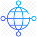 Globales Netzwerk  Symbol