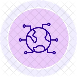 Globales Netzwerk  Symbol