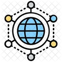 Gitter Globus Netzwerk Symbol