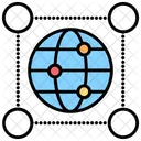 Gitter Globus Netzwerk Symbol