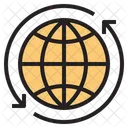 Globales Netzwerk Netzwerk Global Symbol