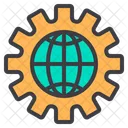 Globales Netzwerk  Symbol