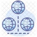 Globales Netzwerk Global Globus Symbol