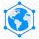 Globales Netzwerk  Symbol