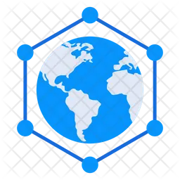 Globales Netzwerk  Symbol