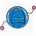 Globales Netzwerk WWW Globale Kommunikation Symbol