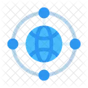 Globales Netzwerk  Symbol