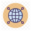 Globales Netzwerk Global Netzwerk Symbol