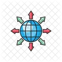 Globales Netzwerk  Symbol