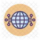 Globales Netzwerk Verbindung Global Symbol