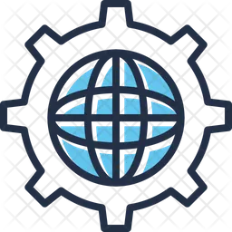 Globales Netzwerk  Symbol