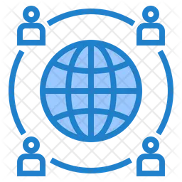 Globales Netzwerk  Symbol