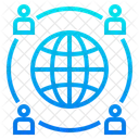 Globales Netzwerk  Symbol