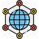 Globales Netzwerk  Symbol