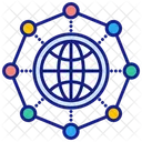 Globales Netzwerk  Icon