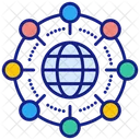 Globales Netzwerk  Symbol