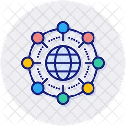 Globales Netzwerk  Symbol