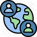 Globales Netzwerk  Symbol