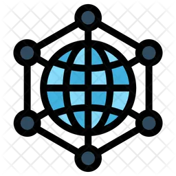 Globales Netzwerk  Symbol