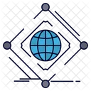 Globales Netzwerk  Symbol