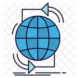 Globales Netzwerk  Symbol