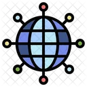 Globales Netzwerk  Symbol