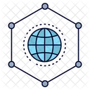 Globales Netzwerk  Symbol