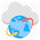 Global Netzwerk Cloud Symbol