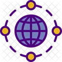 Globales Netzwerk  Symbol