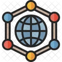 Globales Netzwerk  Symbol