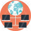 Globales Netzwerk  Symbol