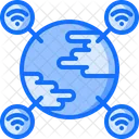 Global Netzwerk Erde Symbol