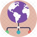 Global Netzwerk Verbindungen Symbol