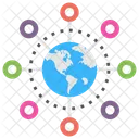 Global Netzwerk Verbindungen Symbol