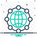 Globales Netzwerk  Symbol