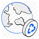 Globales Recycling  Icon