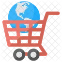 International Einkaufen E Commerce Icon