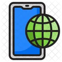 Globales Smartphone  Symbol