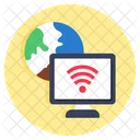 Globales WLAN Internationales WLAN Weltweites WLAN Symbol