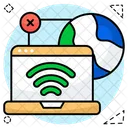 Globales WLAN Internationales WLAN Weltweites WLAN Symbol