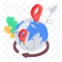 Globalisation Geolocation Global Connection Icon