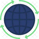 Globality Global Cycle Analytical Icon