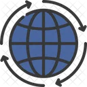 Globality Global Cycle Analytical Icon