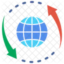 Globalizacion Global Mundial Internacional Geografia Marketing Global Icono