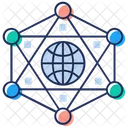 Globalization Global Network Global Connection Icon