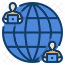 Globalization Cyberspace Globe Icon