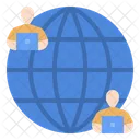 Globalization Cyberspace Globe Icon