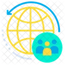 Connection Global Globalisation Icon