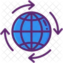Globalization International Network Global Network Icon