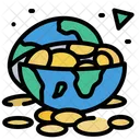 Globalization Cryptocurrency Savings Icon